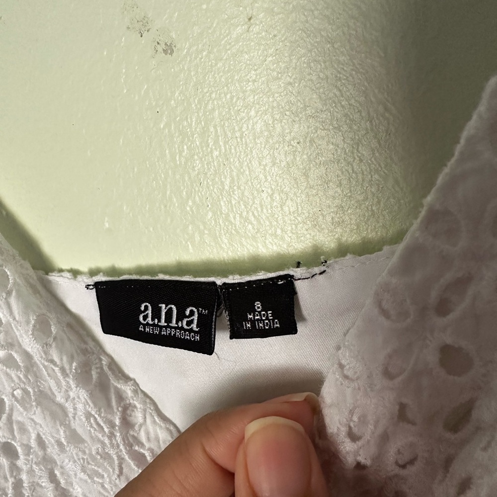 a.n.a White Eyelet Dress - Picture 3 of 5